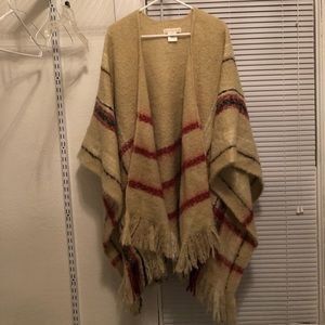 Oversized blanket shawl